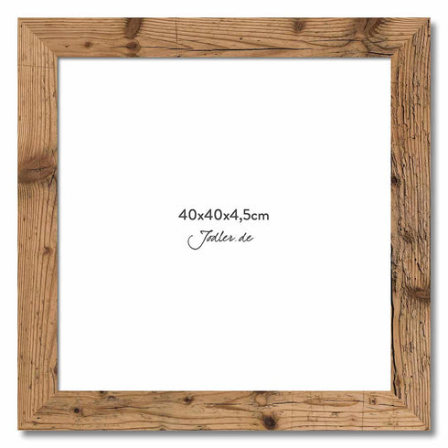 Altholzbilderrahmen 40x40|4,5cm